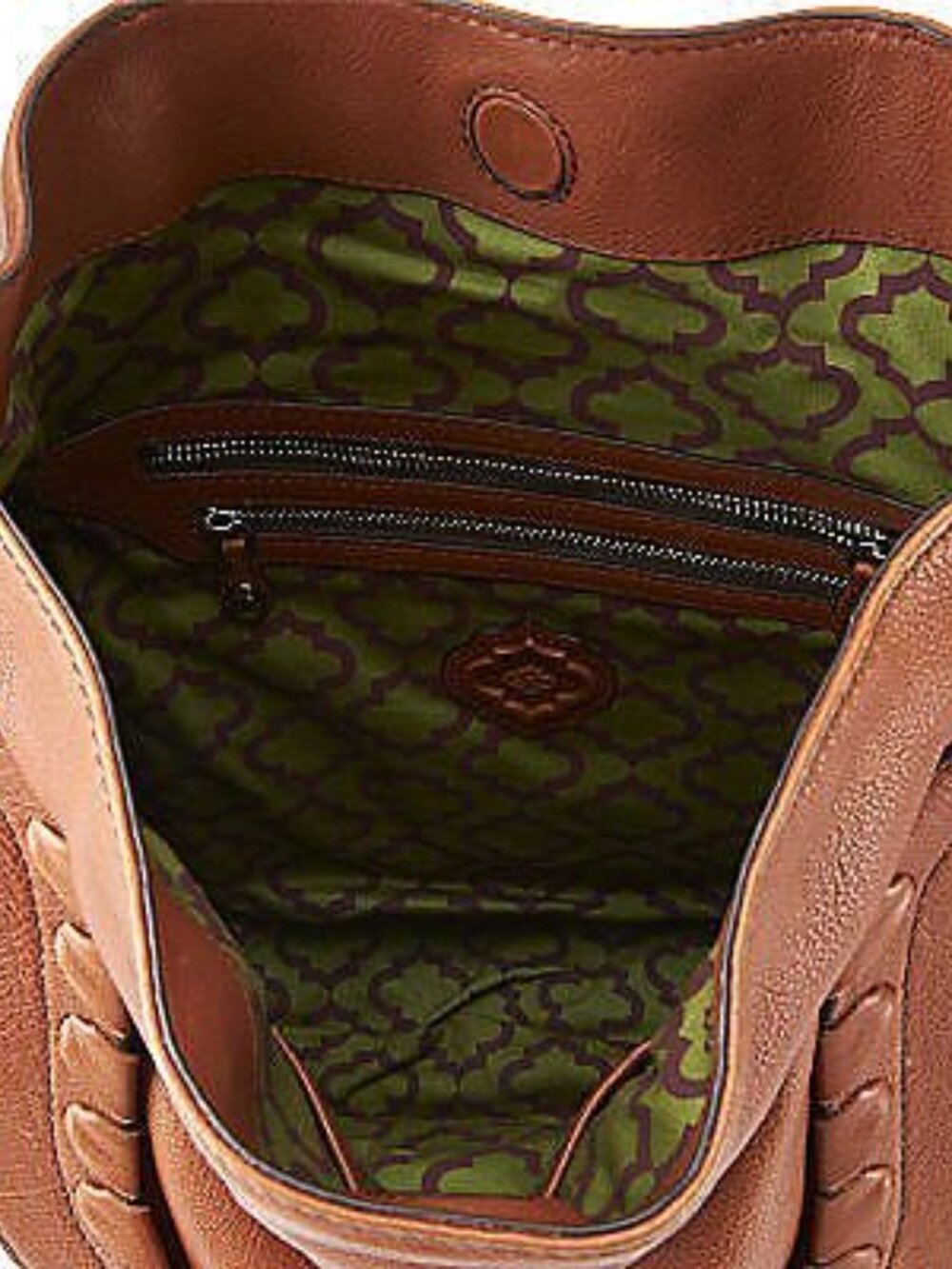 orYANY Leather Cassie Hobo with Front Pouch & Braided Detail - Picture 8 of 11